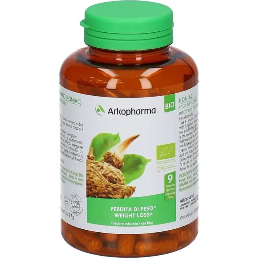 Arkocapsule glucomanan 130 capsule – supliment alimentar pentru controlul greutății