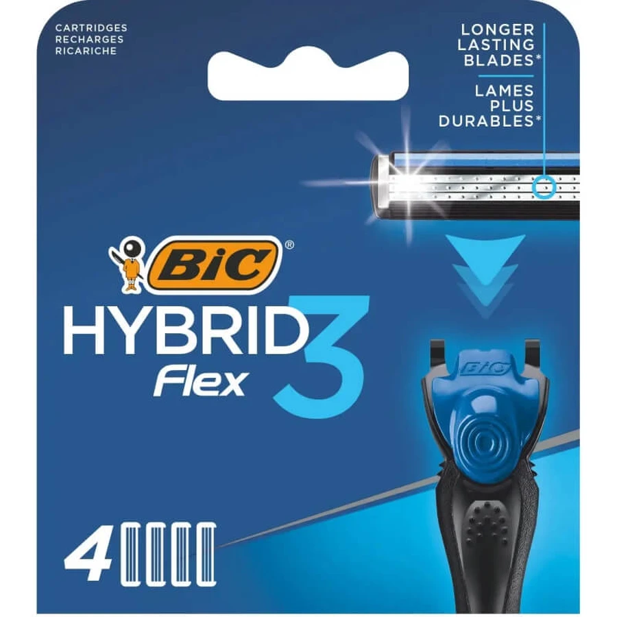 Bic Flex3 Hybrid – 4 Ersatzklingen