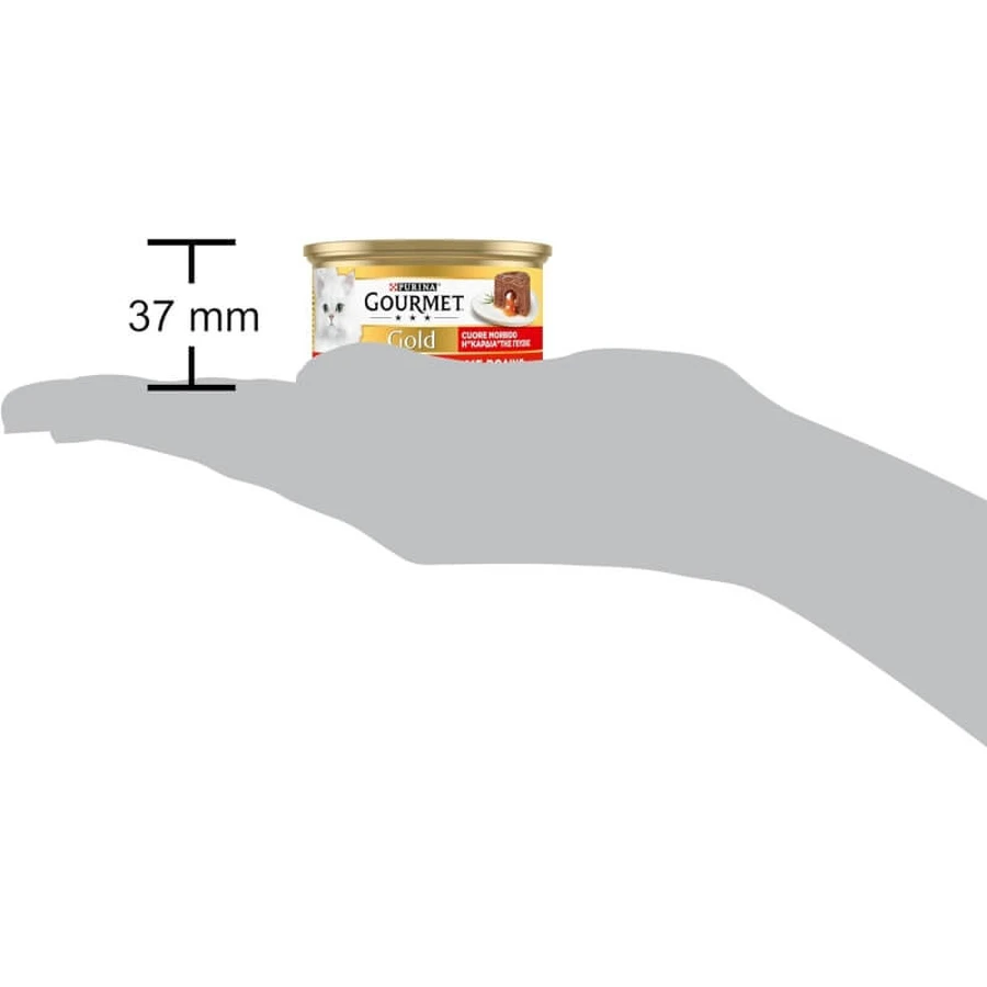 Purina Gourmet Gold Soft-Hearted Beef - Compleet voer voor volwassen katten, 85 g