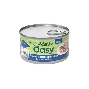 Oasy Wet cat natury soft jelly sardinedel pacifico - alimento complementare per gatti adulti 85 gr