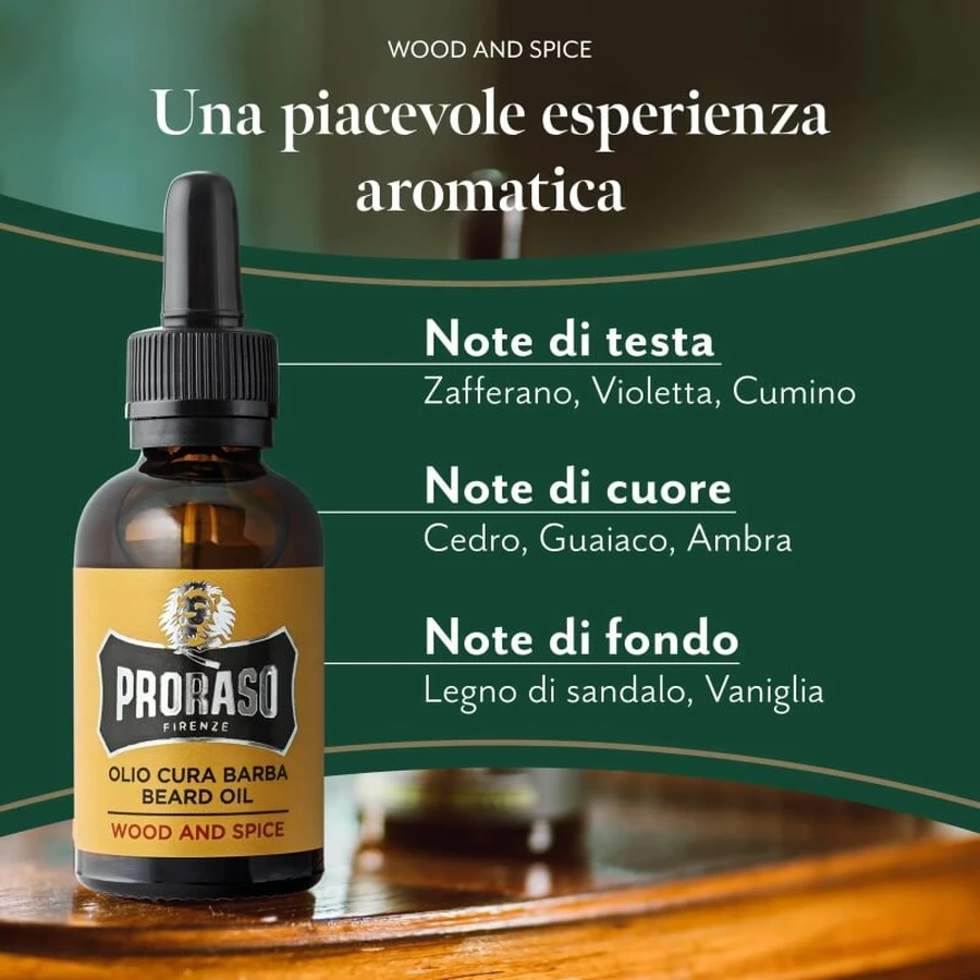 Proraso wood and spice - olio cura barba 30 ml