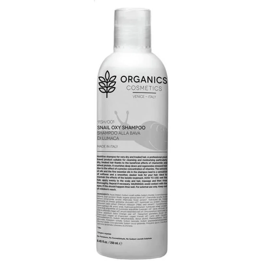 Organics pharm Snail oxy – șampon pentru păr uscat, 250 ml
