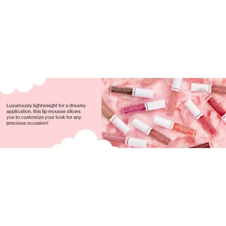 Wet n Wild Cloud Pout Marshmallow Lip Mousse – Flüssiger Lippenstift – Fluffernutter