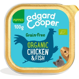 Edgard & Cooper Puppy Poulet & Poisson - Nourriture humide pour chiots, 100 g