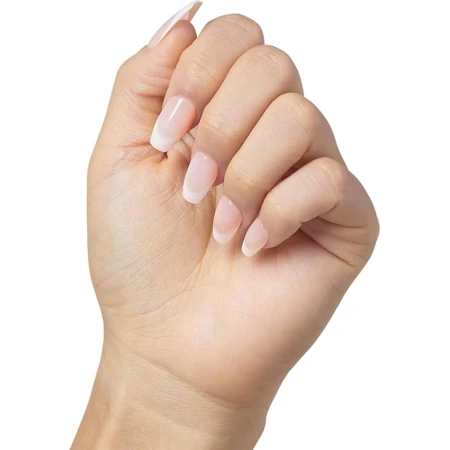 Kiss Impress „Genuine“ Bare Press-On Nails – 30 korte kunstnagels zonder lijm