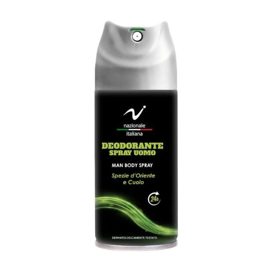 Nazionale Italiana „Oriental Spices and Leather“ – Lang anhaltendes Deodorant-Spray für Herren, 150 ml