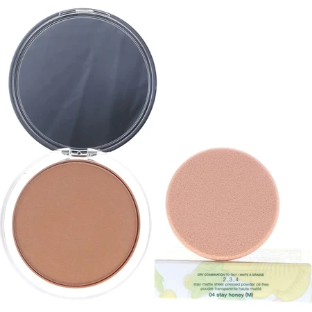 Clinique Stay-Matte Sheer Pressed Powder Oil-Free - Compact Powder No. 04 Stay Honey