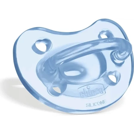 Chicco gommotto physio soft silicone 6-16 mesi azzurro