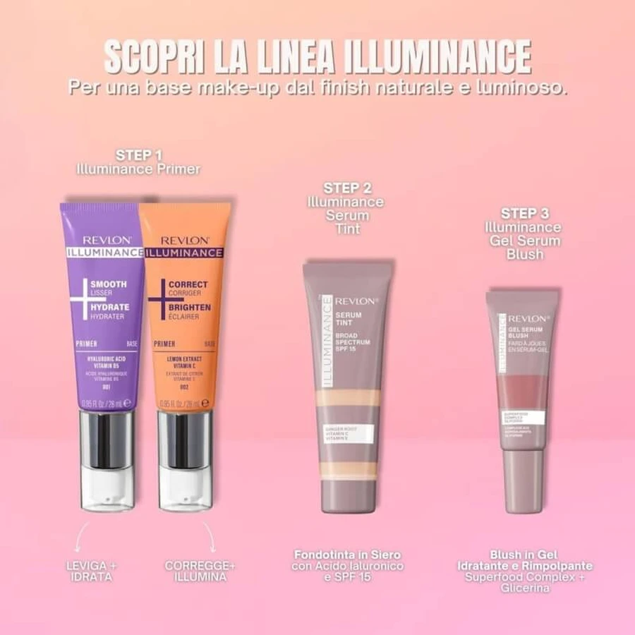 Revlon Illuminance Correct + Brighten Primer – Aufhellende Gesichtsgrundierung Nr. 002