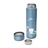 Nuvita Insulated Water Bottle with LED Thermometer, Powder Blue, 500 ml
