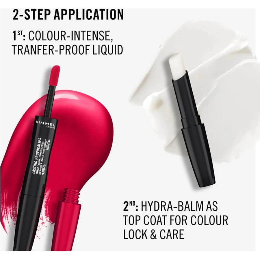 Rimmel Provocalips – 2-Step-Flüssig-Lippenstift Nr. 310 Pouting Pink