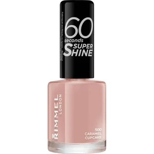 Rimmel 60 Seconds Super Shine - Vernis à ongles à séchage rapide n° 500 Caramel Cupcake