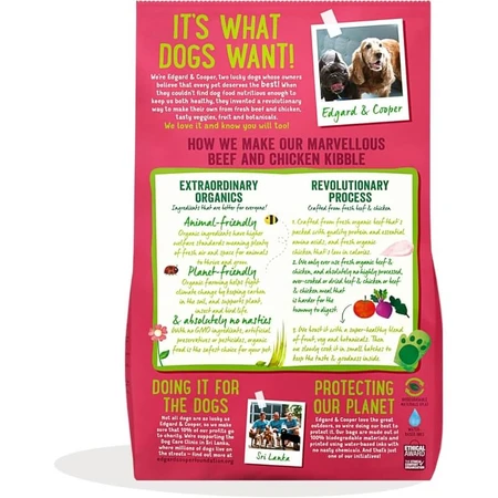 Edgard & Cooper Adult Fresh Beef and Chicken - Compleet voer voor volwassen honden, 2,5 kg
