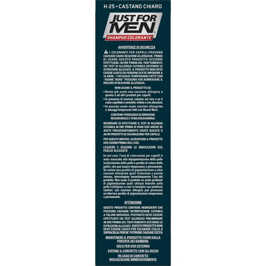 Just for Men Kleurversterkende Shampoo - Herstelt de kleur van je haar, H25 Lichtbruin, 30 ml