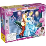 Lisciani Maxi Double-Sided Puzzle, 35 Pieces, Cinderella, 46546