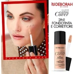 Deborah 24 ore extra cover – fond de ten și corector 2 în 1, SPF 20 – nr. 01 fair