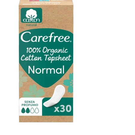 Carefree 100% organic – 30 de protecții zilnice din bumbac