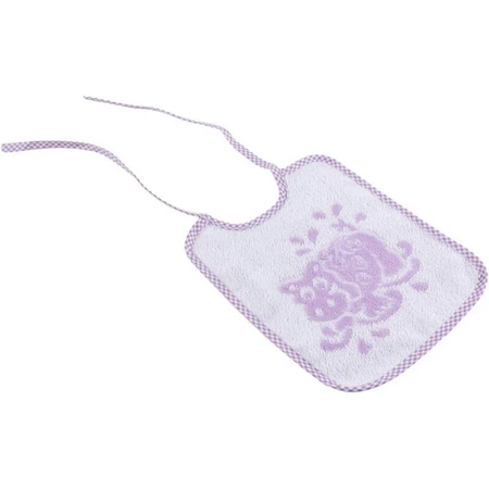 Poupy Jacquard - Absorbent Cotton Terry Bib for Newborns