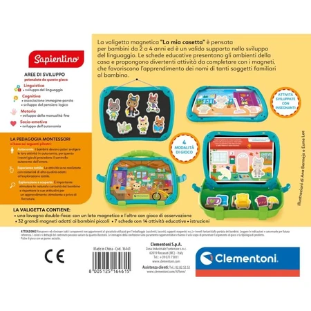 Clementoni Sapientino Montessori „My Little House“ – Lernspielzeug für Kinder von 2 bis 4 Jahren