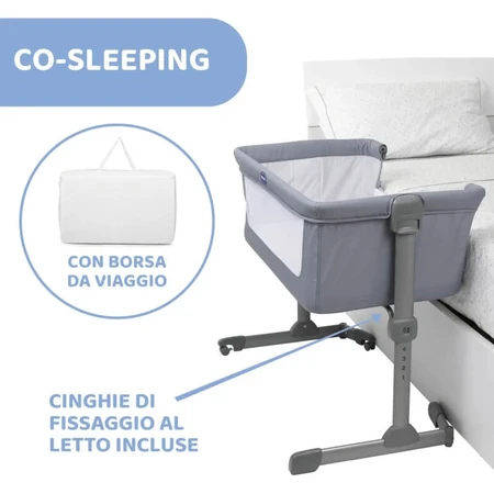 Chicco next2me essential - bijbedje - stone re_lux