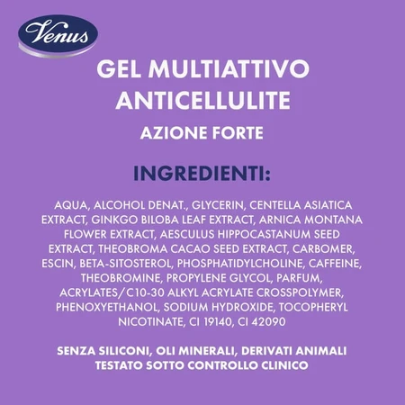Venus gel multiattivo forte trattamento anticellulite 300 ml