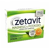 Zetavit 24 suikervrije zakjes met sinaasappelsmaak – magnesium- en kaliumsupplement