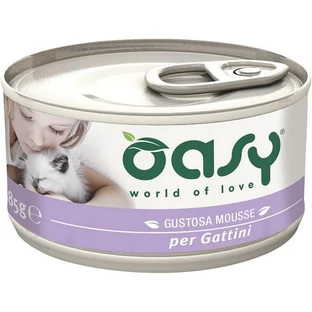 Oasy We Cat Caprice Mousse Kitten Pui – hrană completă pentru pisoi, 85 g