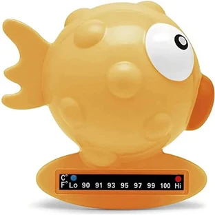 Thermomètre de bain Chicco en forme de poisson orange pour enfants