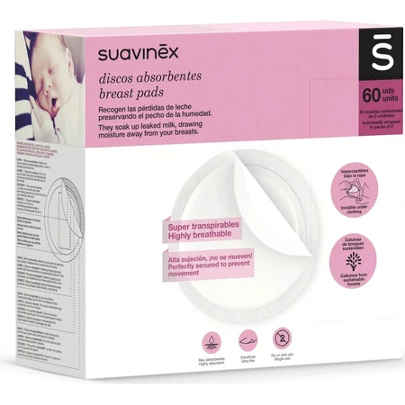 Suavinex borstkompressen – verpakking met 60 stuks