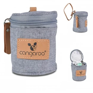 Cangaroo Celio Insulated Pacifier Pouch - Gray
