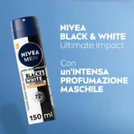 Nivea Men Black &amp; White Invisible – deodorant antiperspirant sub formă de spray, 150 ml