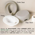 Nattou Potty Care – oliță evolutivă 3 în 1 – bej