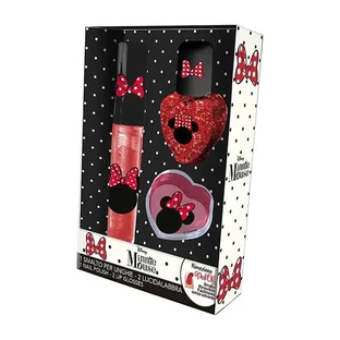 Coriex Set cosmetica disney minnie mouse - 1 smalto per unghie + 2 lucidalabbra