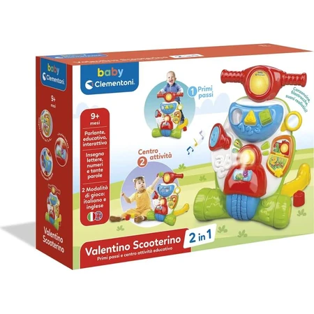 Clementoni Valentino First Steps multifunctionele stepspeelgoed, vanaf 9 maanden