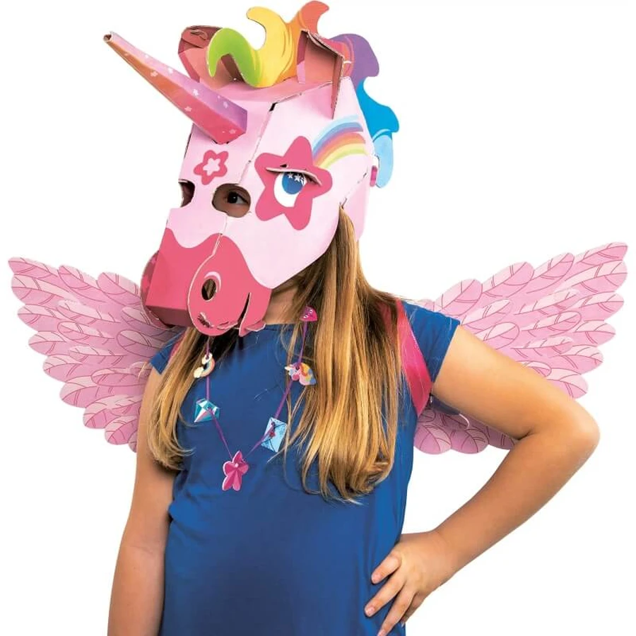 Máscara de unicornio «Play Creative» de Clementoni - Set de juego creativo