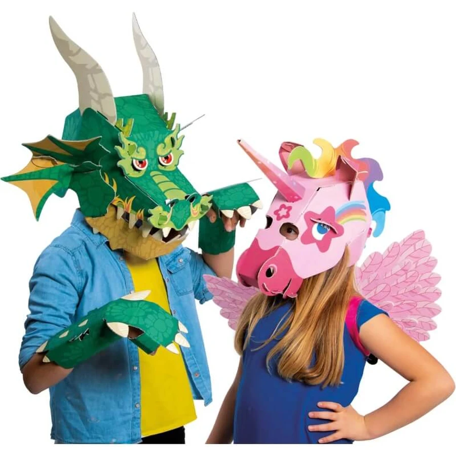 Máscara de unicornio «Play Creative» de Clementoni - Set de juego creativo