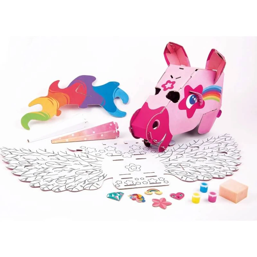 Máscara de unicornio «Play Creative» de Clementoni - Set de juego creativo