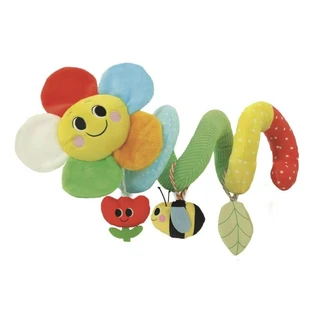Clementoni Soft Spiral - Espiral sensorial para cochecitos con colgantes interactivos