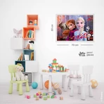 Lisciani Disney Frozen - Maxi-vloerpuzzel van 150 stukjes met een kleurplaat op de achterkant