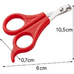 Ferplast Gro 5984 – tăietor de unghii pentru pisici și câini de talie mică, mâner din cauciuc antiderapant