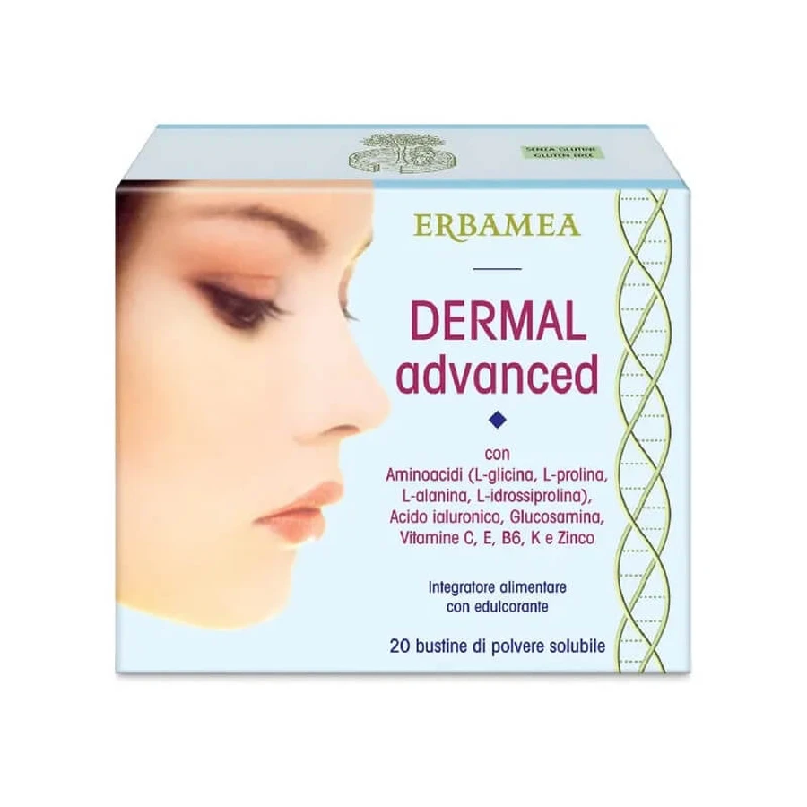 Erbamea Dermal Advanced, 20 sachets - complément alimentaire pour la peau