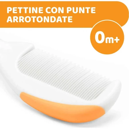 Chicco Orange Brush and Comb for Babies 0m+