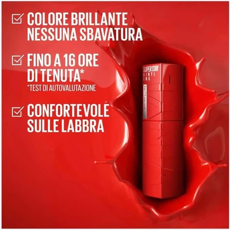 Maybelline Super Stay Vinyl Ink - Pintalabios líquido n.º 15 Peachy