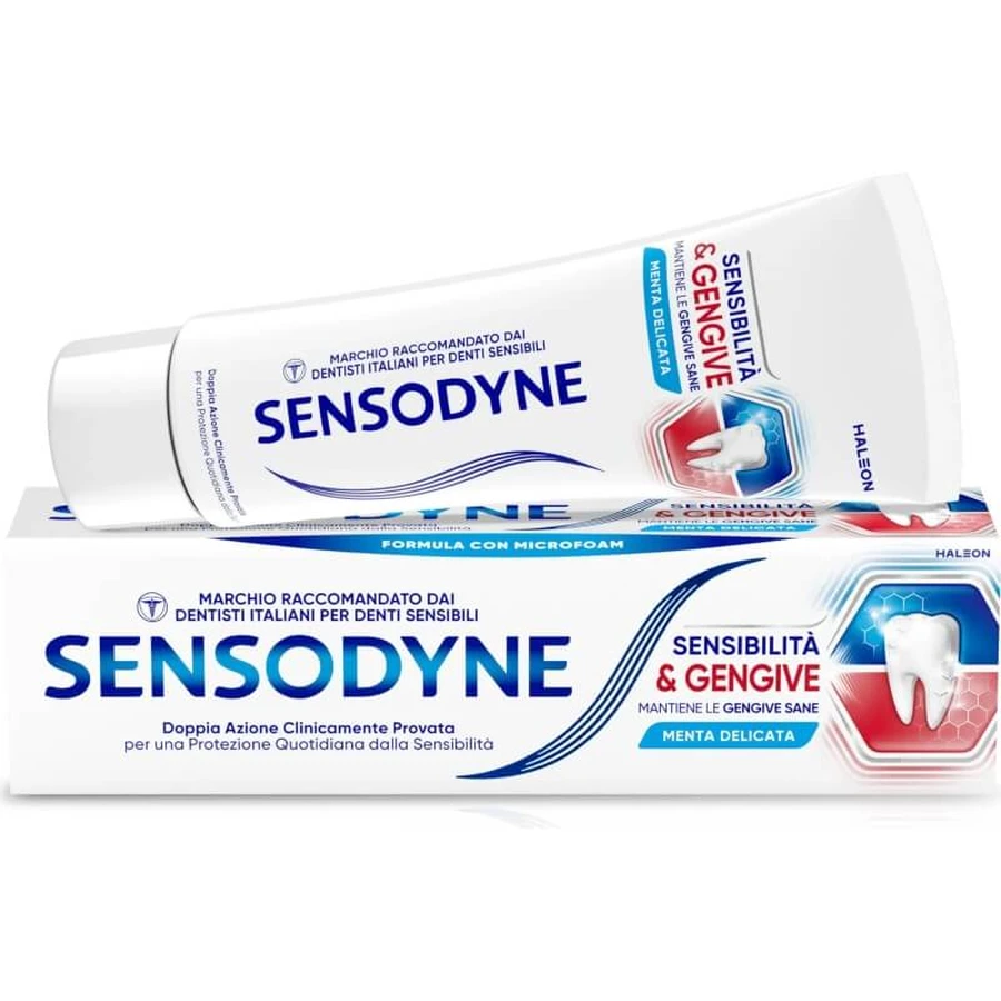 Sensodyne Sensibilitate &amp; gingii, mentă delicată - pastă de dinți 75 ml