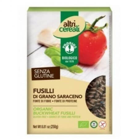 Paste fusilli din hrisca eco fara gluten, 250 g, Probios