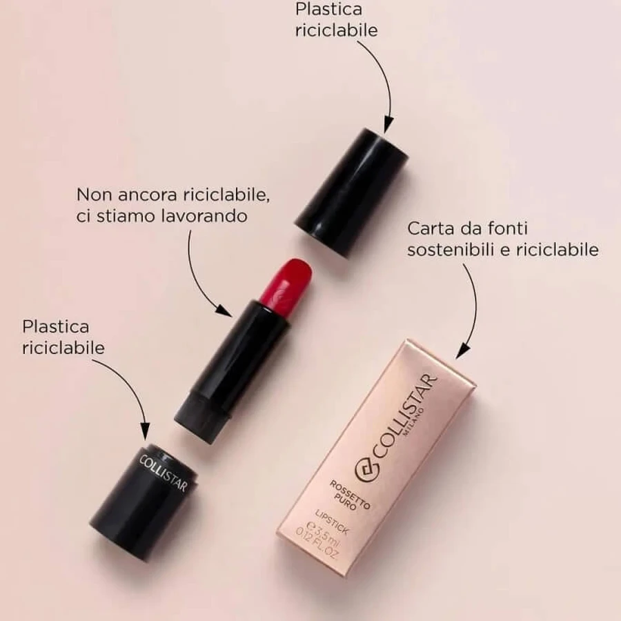 Collistar Puro Matte Lipstick - Navulling nr. 114 Warm Mauve