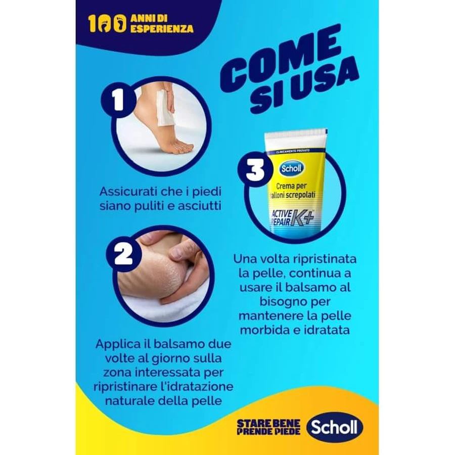 Scholl Pedorex – Feuchtigkeitscreme für rissige Fersen, 60 ml