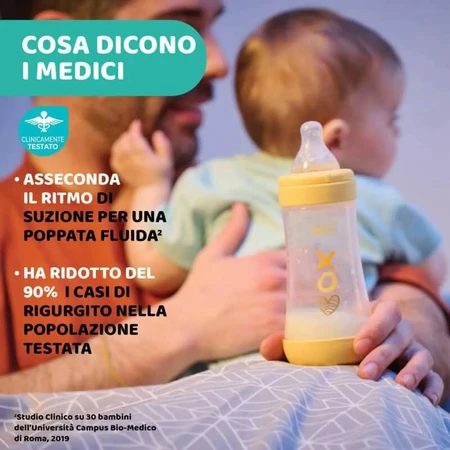 Chicco Perfect 5 Azul claro - Biberón de flujo lento, 150 ml