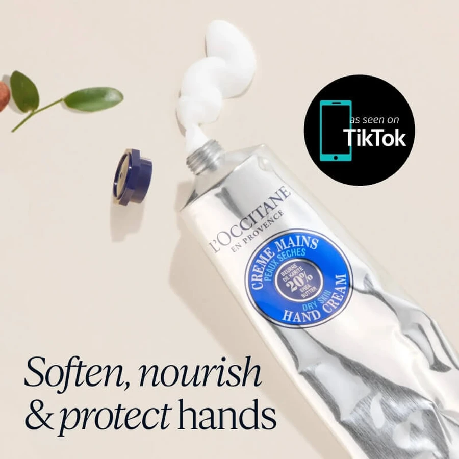 L'Occitane unt de shea 20% - cremă de mâini pentru pielea uscată 30 ml