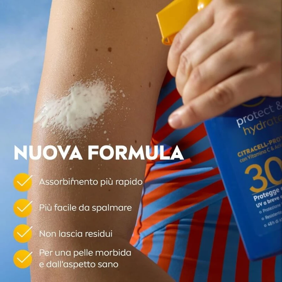 Protector solar Nivea SPF 30 «Sun Protect &amp; Hydrate Citracell Protect», en spray con pulverizador, 250 ml